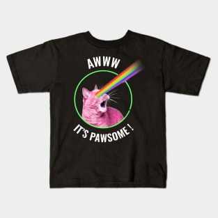 Aww it's pawsome Kids T-Shirt